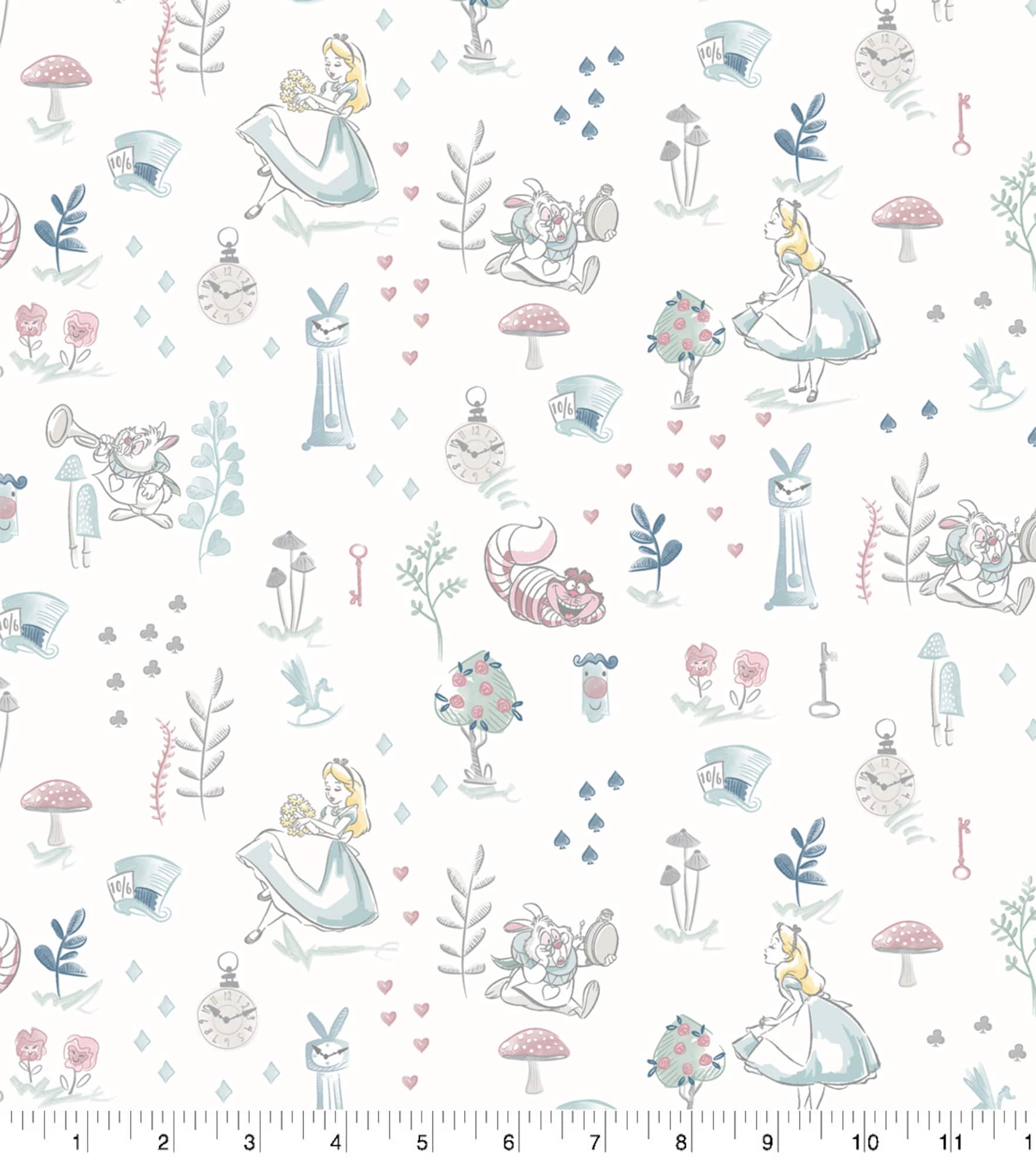Disney® Alice in Wonderland Cast of Characters Cotton Fabric